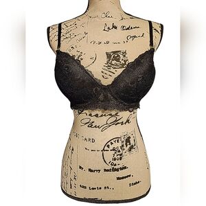 Jessica Simpson Black Lace Push-up Bra
